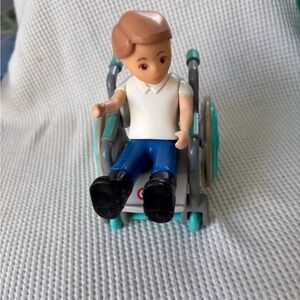 Vintage Little Tikes dollhouse Wheelchair & Boy doll